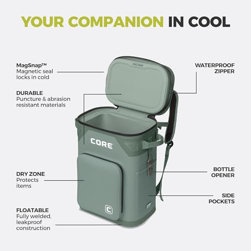 Magnetic Leak Proof 24 Can Soft Cooler with Waterproof Zipper