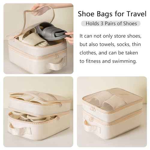 2 Pack Shoe Bags for Travel