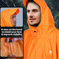 Hooded Rain Poncho for Adult Waterproof Lightweight Raincoat