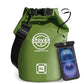 5/10/25/30/40L Waterproof Dry Bag, Small Lightweight Roll Top Dry Bag Backpack w/Waterproof Phone Case, Kayaking, Travel, Hiking, Fishing, Tubing, Camping, the Beach, Men/Women (Green)