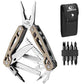 Multitool, 22-in-1 Stainless Steel Pliers with Screwdriver Sleeve, Desert Steel Handle, Self-locking Knife with Sheath-Perfect for Outdoor, Survival, Camping, Hiking, Simple Repair