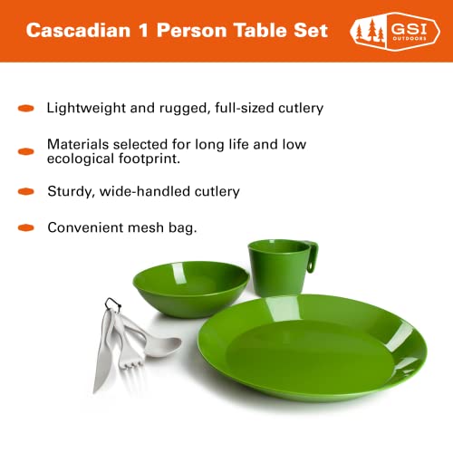 Cascadian 1 Person Table Set for Camping & Outdoors