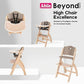 Beyond Junior Convertible Wooden High Chair with Removable Tray