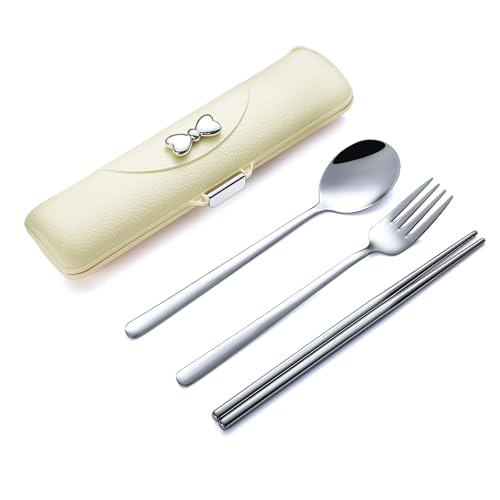 Travel Silverware Set with Case (4 Count)