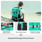 30/40/55L Waterproof Dry Backpack & Phone Case - Large Floating Dry Bag for Kayaking, Travel, Hiking, Fishing, Camping, Motorcycles & Beach, Heavy-Duty Roll Top Men/Women (Teal)