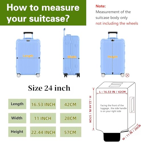 Suitcase Covers Clear Luggage Cover for 20"