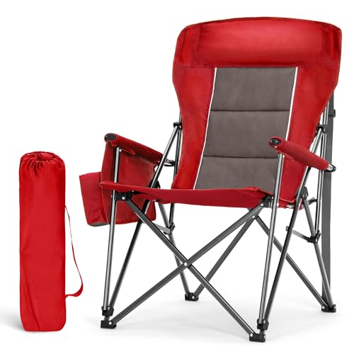 Oversized Camping Chairs High Back Heavy Duty Lawn Chair 500LBS