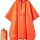 Hooded Rain Poncho for Adults