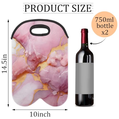 Wine Carrier Tote Personalized Bag for 2 Bottles