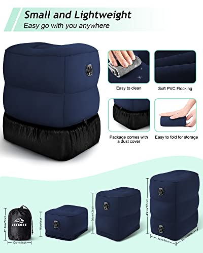 Inflatable Travel Foot Rest Pillow