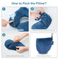 Inflatable Travel Neck Pillow for Airplane to Relieve Neck Pain