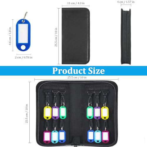Portable Zippered Key Organizer