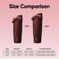 FreeSip Sway Stainless Steel Water Bottle 30 oz Black Cherry
