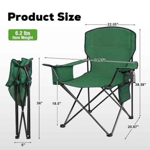 2 Pack Camping Chairs (2 Count)