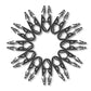 12pcs Black Travel Hangers with 24pcs Clips Foldable for Suitcase (12 Count)