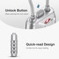 2 Pack TSA Approved Luggage Locks 4 Digit Code Cable Lock Silver (2 Count)