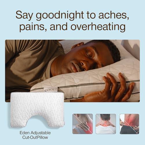 Eden Cut Out Bed Pillow for Side Sleepers
