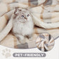 Super Soft Faux Rabbit Fur Sherpa Fleece Throw Blanket
