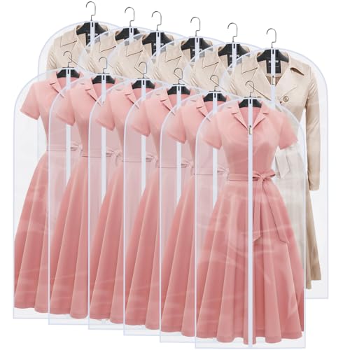 Garment Bags for Hanging Clothes (12 Count)