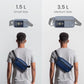 1.5L Sling Bag with RFID Blocking Crossbody Chest Pack for Men Women