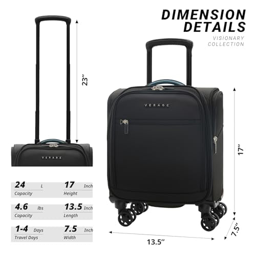 Underseat Carry On Luggage with Wheels