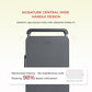 Balance 20" Wide Handle Suitcase Hardside Zipperless Luggage Grey