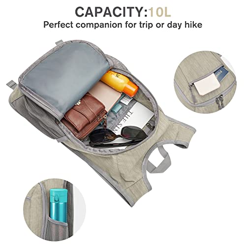 10L 15L Hiking Backpack Lightweight Packable Hiking Daypack Small Travel Outdoor Foldable Shoulder Bag