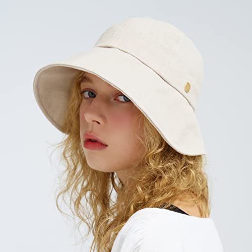 Linen Victorian Bonnet Hat Sun Cap