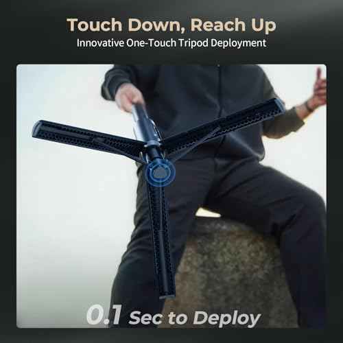57.9" One Touch Deploy Selfie Stick Tripod Stand