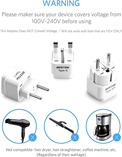 Worldwide Travel Plug Adapter Set (8 Count)