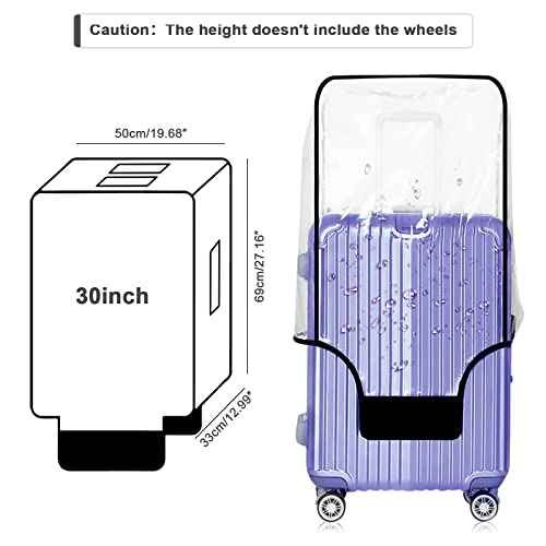 30 Inch PVC Clear Suitcase Cover