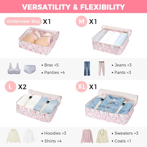 8 Set Packing Cubes Luggage Packing Organizers for Travel Accessories