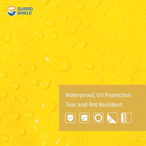 Yellow Tarp 12x12 Feet Tarps High Visibility Outdoor Poly Cover Lightweight 6mil