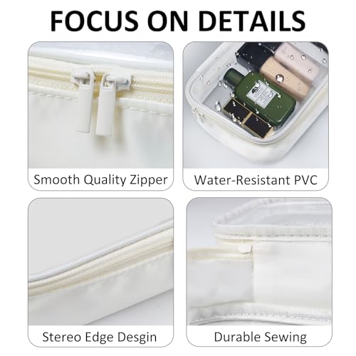 TSA Approved Toiletry Bag Clear Quart Size Travel Bags Makeup Bag