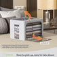 4 Pack Clothes Storage Bins with Metal Frame (4 Count)
