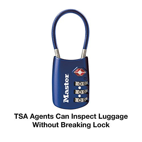 Blue Set Your Own Combination TSA Approved Luggage Lock