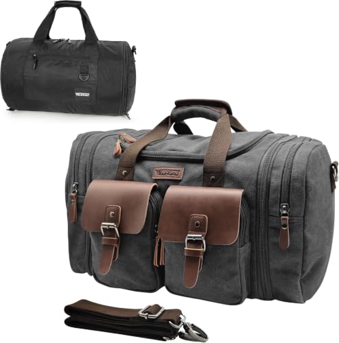 Gym Bags for Men & Expandable Canvas Duffle Bag