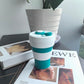 Silicone Collapsible Travel Mug Green 15oz