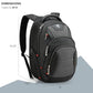 Design Men's Laptop Backpack for College and Business Travel with Integrated USB Charging Port and RFID Protection Fits 15.6" Laptops Bag Black