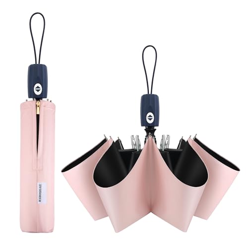 Sun Umbrella Blocking UV Protection Compact Auto Folding Parasol