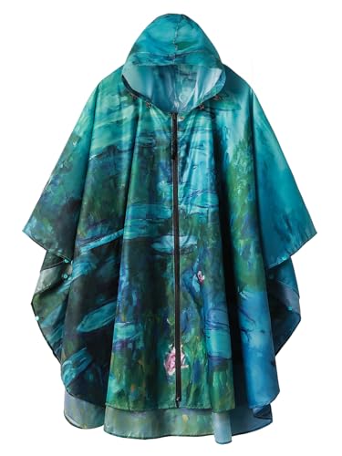 Adults Rain Poncho Waterproof Raincoat Hood with Pocket