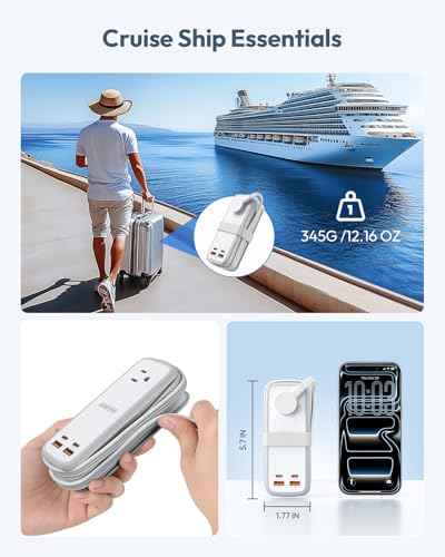 100W GAN Ultra Travel Power Strip (7 Count)