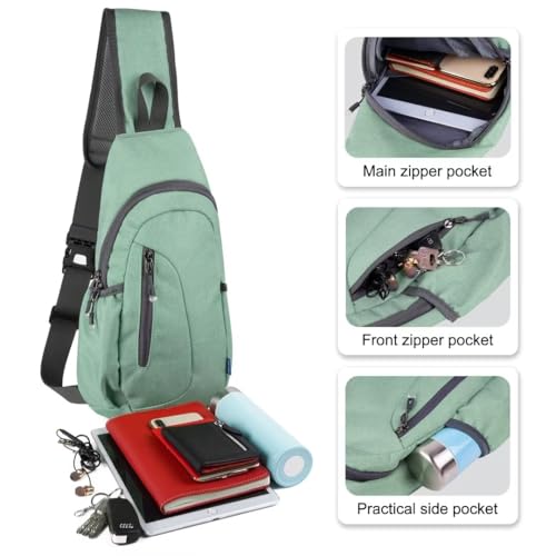 Small Sling Bag Lightweight Crossbody Bag for Women Men Hiking Backpack Travel Shoulder Bags Chest Daypack for Gym Work Casual Cycling Sports Z1