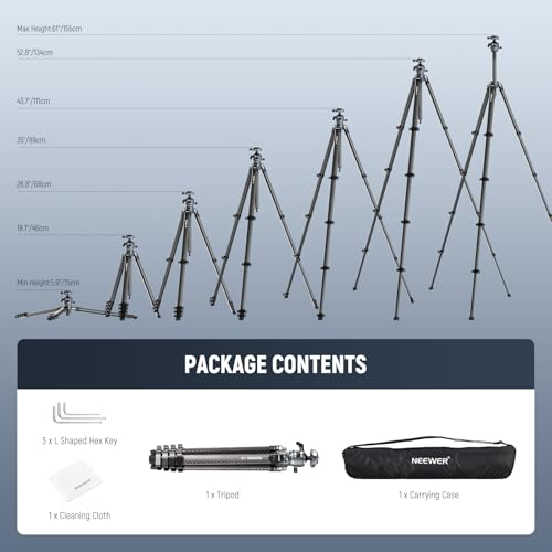 LITETRIP LT38 61" Travel Camera Tripod