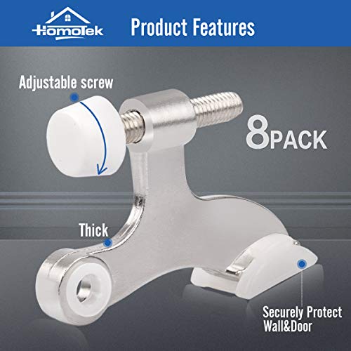 8 Pack Hinge Pin Satin Nickel Door Stopper (8 Count)