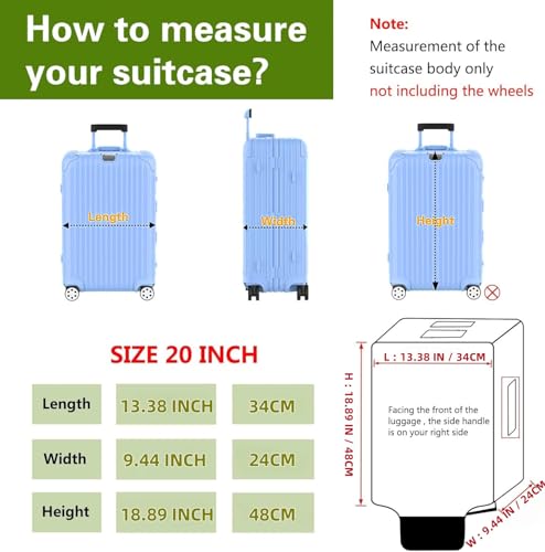 Suitcase Covers Clear Luggage Cover Protector