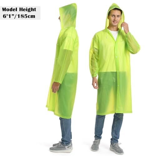 2 Pack Portable EVA Raincoats for Adults (2 Count)