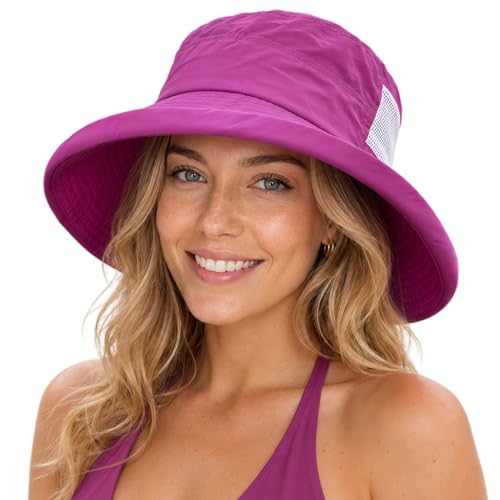 UVCoolix UPF 50+ Wide Brim Ponytail Sun Hat