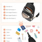 Crossbody Bags for Women Leather Sling Bag for Woman Travel Black