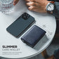 Pop up Card Wallet Minimalist Cash Wallets RFID Blocking Leather Smart Credit Card Holder with ID window for Men